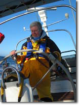 Dorothy at the helm
